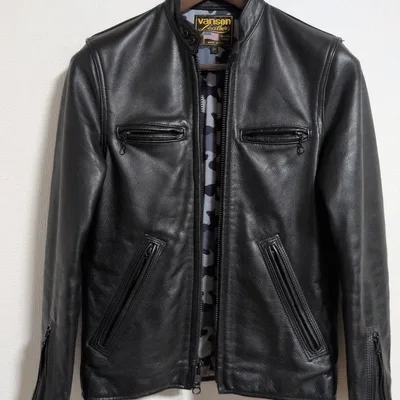 Vanson Leathers シングルライダースジャケット ブラック