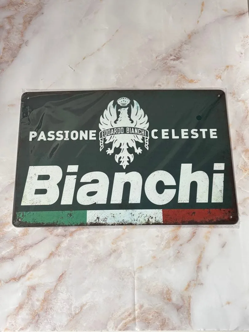 Bianchi ブリキ看板 インテリア雑貨 メタルサイン
