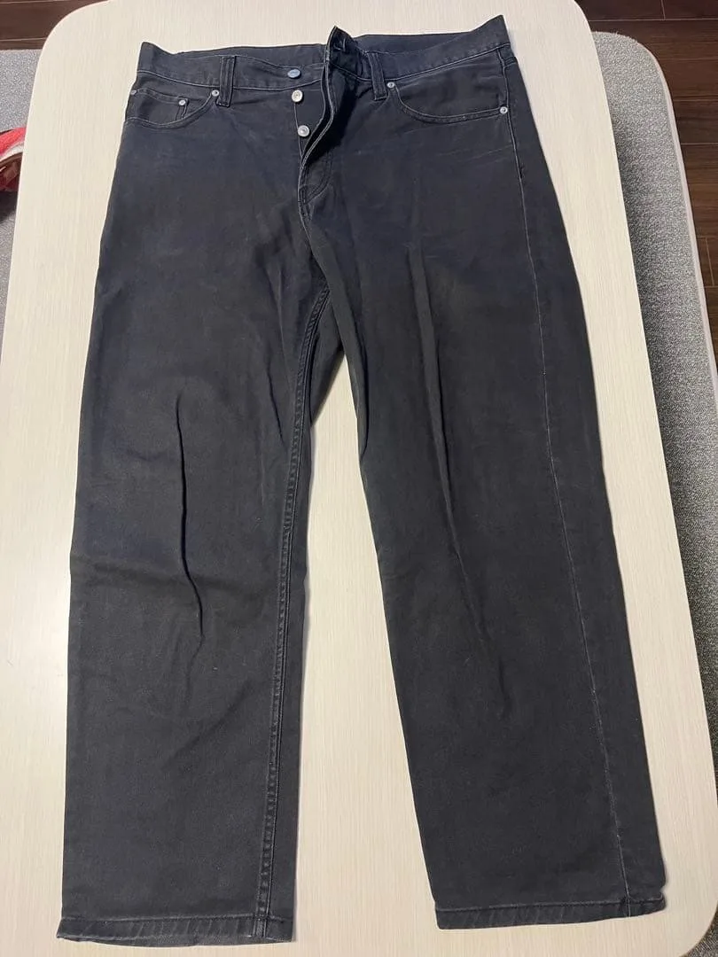 H&M LOOSE FIT デニムパンツ ブラック EUR34