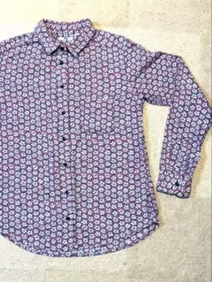 UNIQLO ユニクロ 花柄 長袖シャツ ブラウス ピンク M