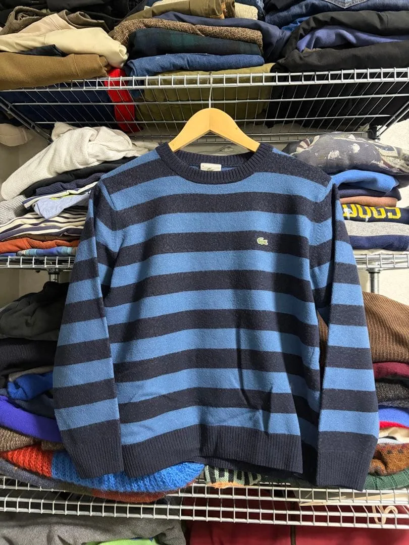 LACOSTE ボーダーニット セーター フレラコ