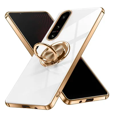 Xperia 10 V ケース リング付き スタンド機能 Uovon ストラップ