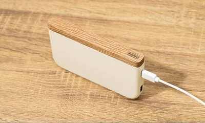 RERUU 天然木モバイルバッテリー 10000mAh 軽量 急速充電 大容量