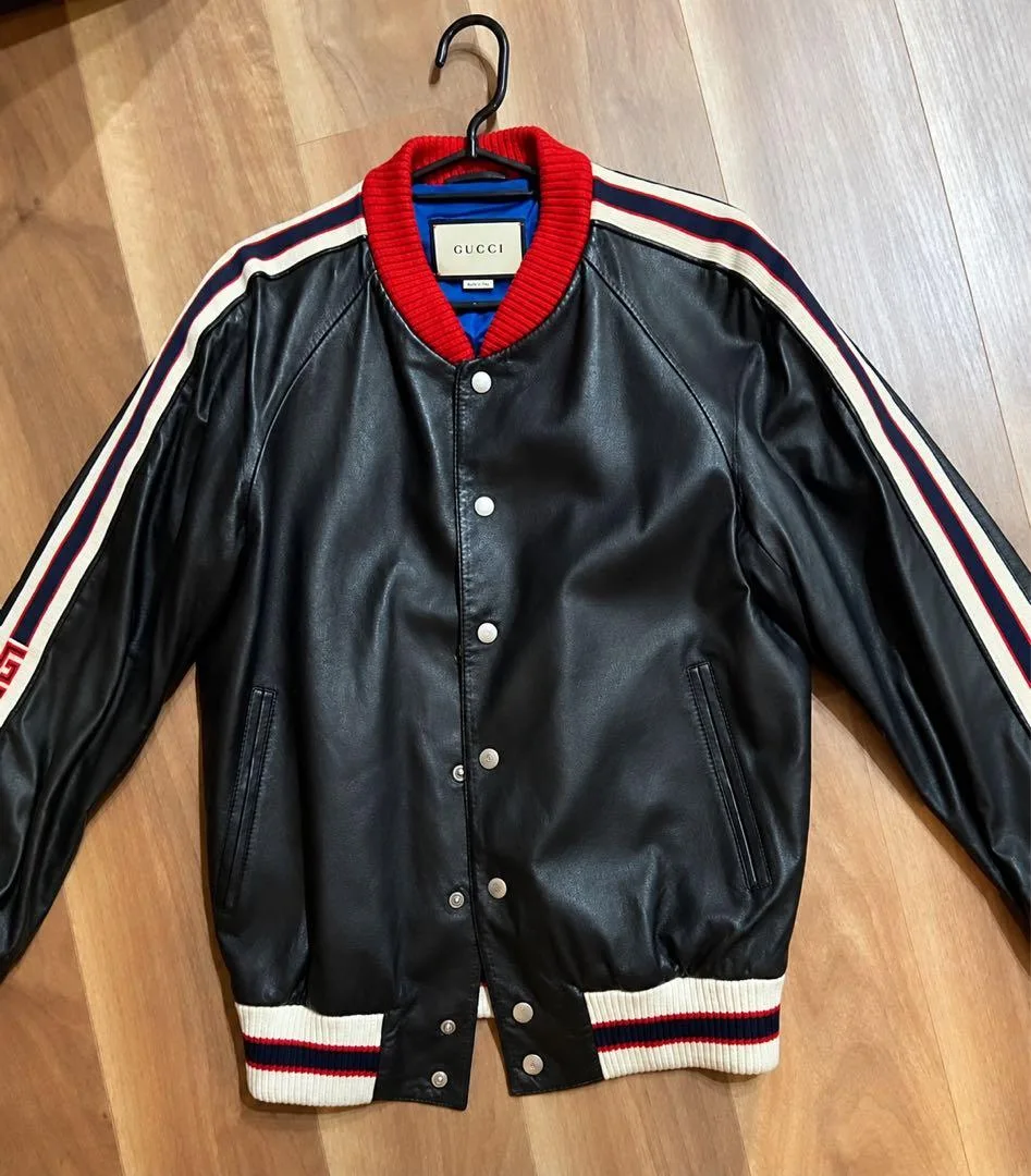 GUCCI HOLLYWOOD レザーボンバージャケット 18SS グッチ