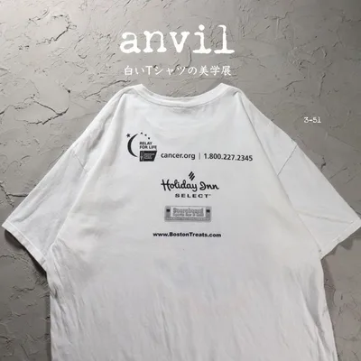 anvil 白Tシャツ 企業ロゴ カラフル