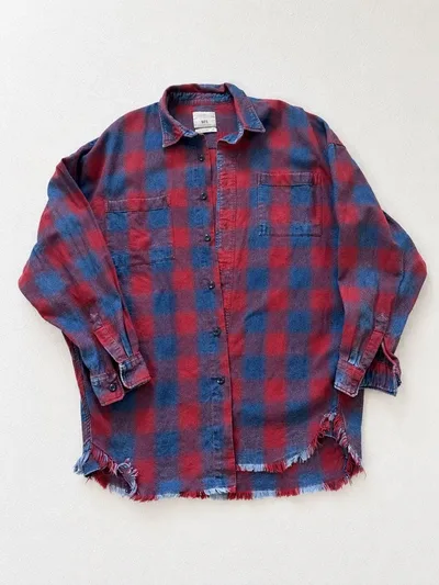 ZARA チェック柄 長袖シャツ