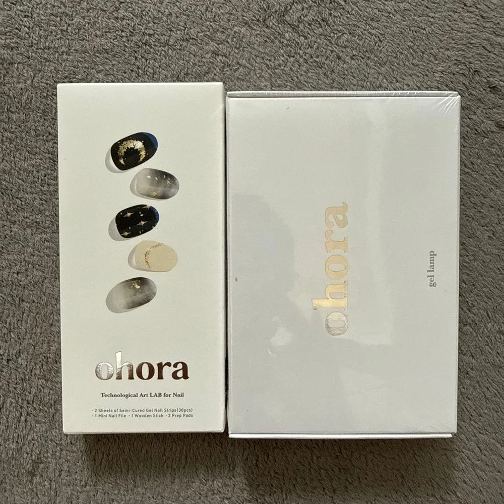 新品未開封 ohora セミキュアジェルネイルシール & ジェルランプ セット