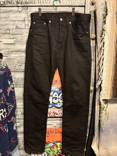 今日限り限定価格 美品 RRL ブラックデニムパンツ 30x30
