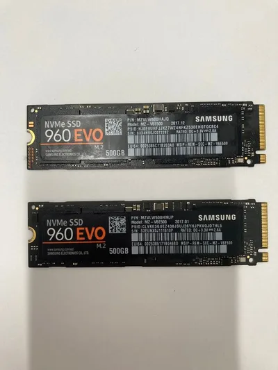 SAMSUNG 960 EVO 500GB NVMe SSD 2枚セット