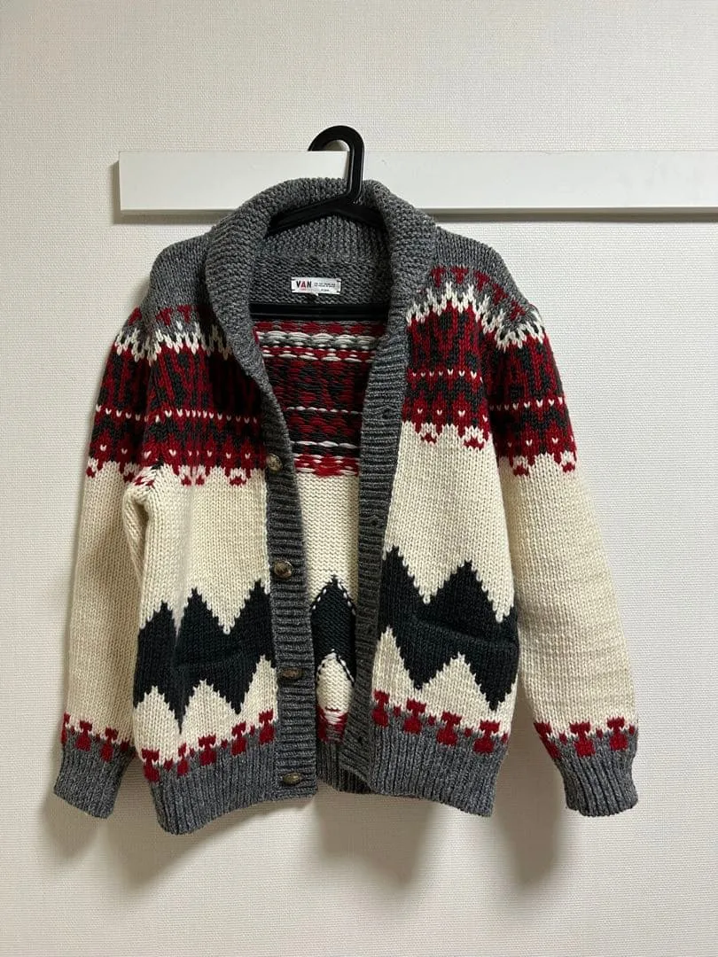 VAN JAC カウチンニット ショールカラー vanjacket