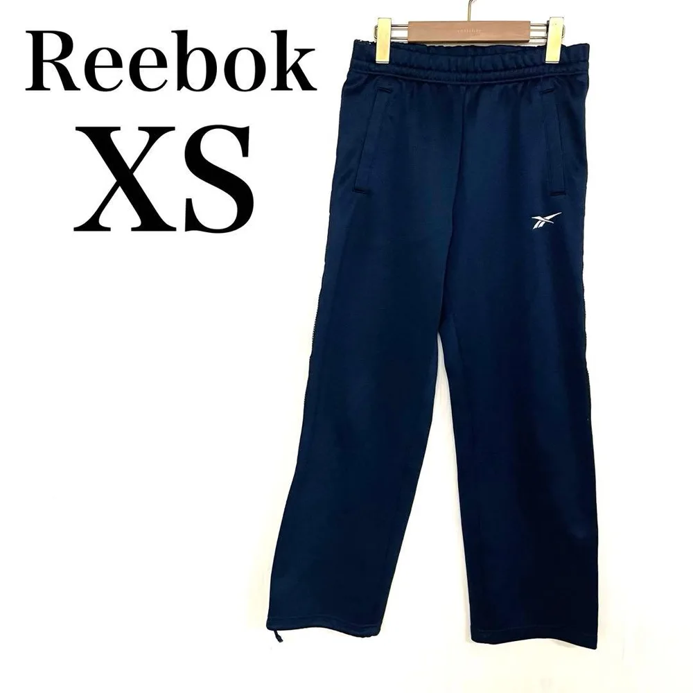 Reebok メンズ XS ネイビー トラックパンツ ジャージ スポーツ