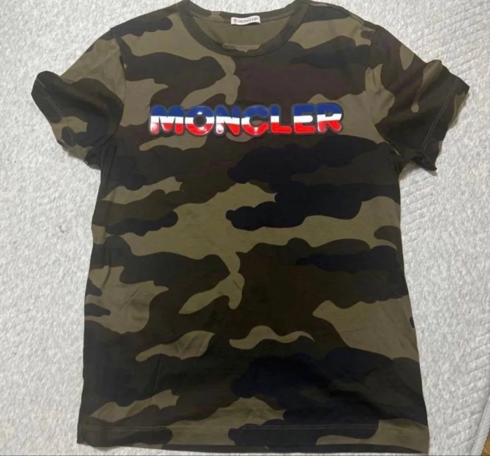 美品 MONCLER モンクレール カモフラージュ ロゴ Tシャツ