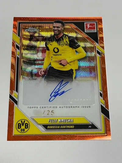 TOPPS CHROME フェリックス・ヌメチャ 直筆サイン 25シリ