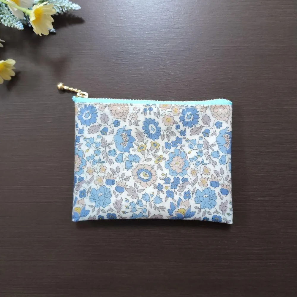 リバティ ドラ ミニ財布 ポーチ ハンドメイド