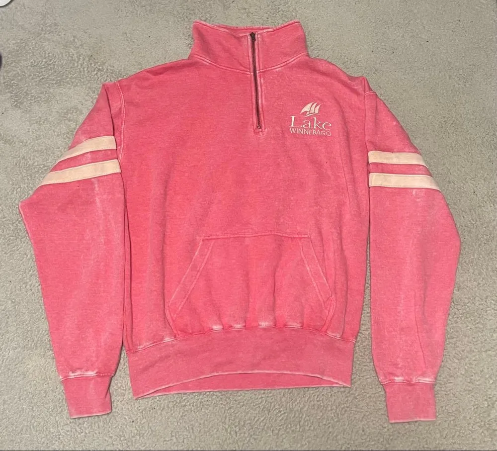 U.S. Vintage ハーフジップ ピンク L