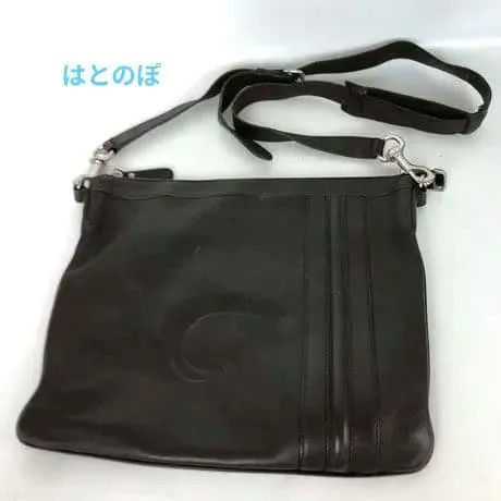 GUCCI オールドグッチ レザー ショルダーバッグ ブラック メンズ