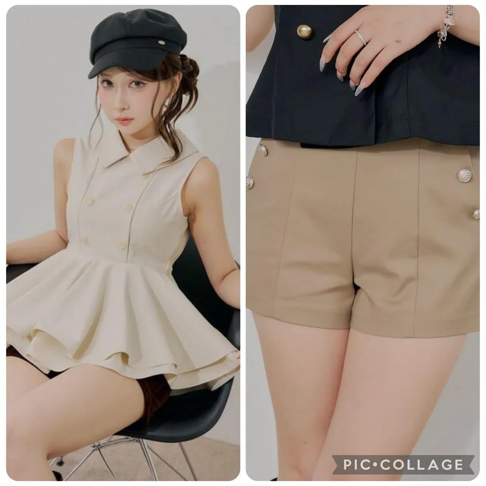 CHICO 2点セット ブラウス ショートパンツ