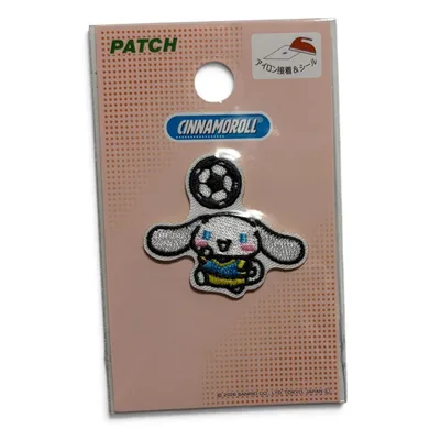シナモロール キャラクターワッペン シール サッカー部 Sanrio