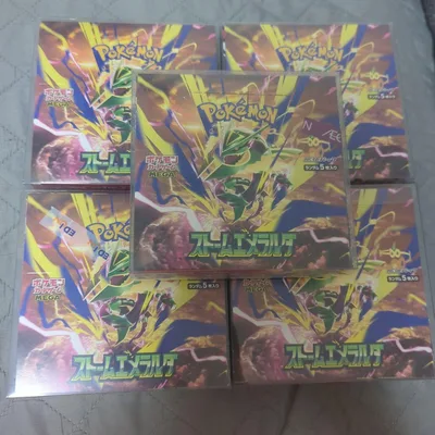 ポケモンカード ストームエメラルダス5BOX未開封シュリンクなしペリペリあり