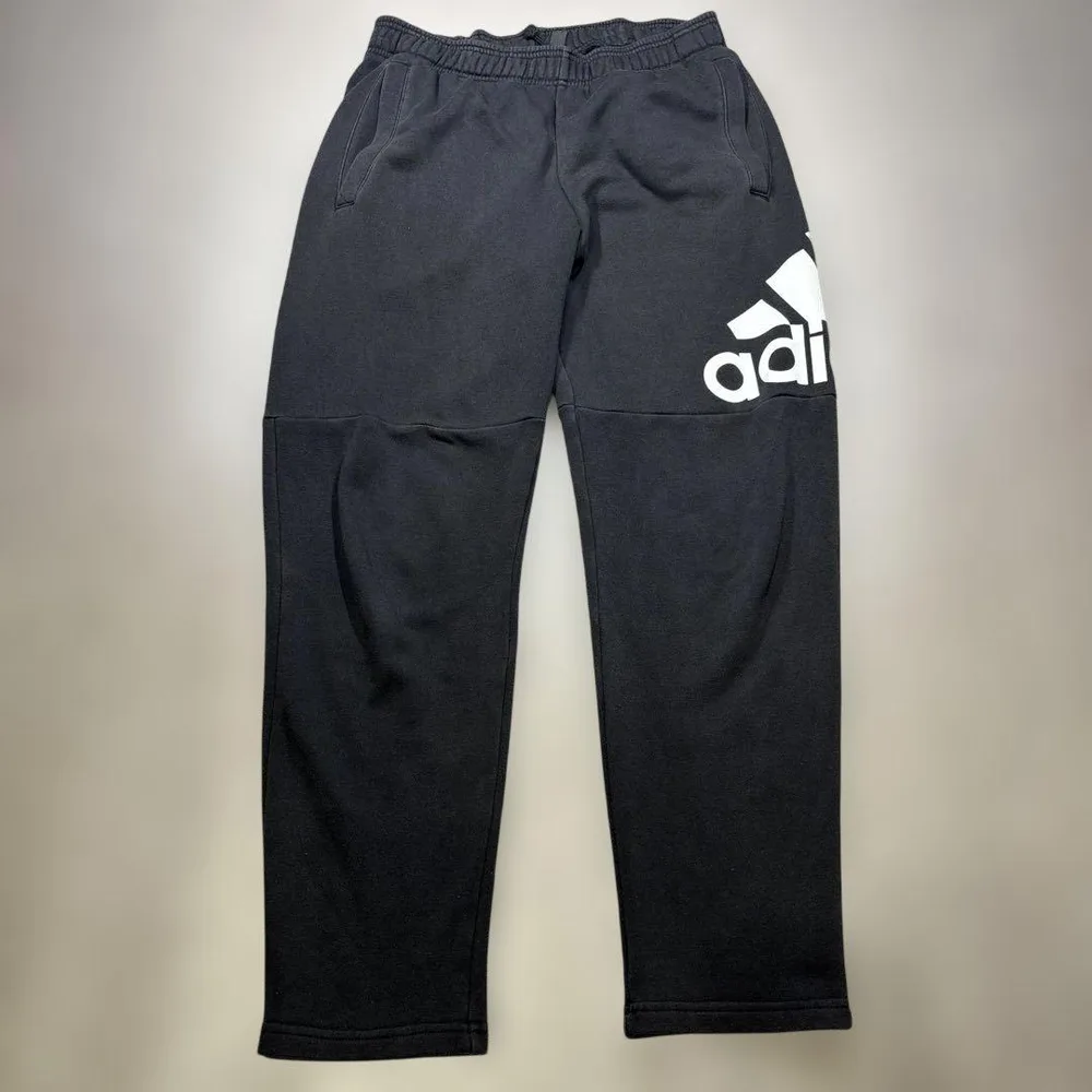 adidas アディダス スウェットパンツ 黒 ロゴ メンズ M