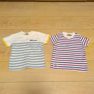 ミキハウス 半袖Tシャツ 2枚セット 80cm