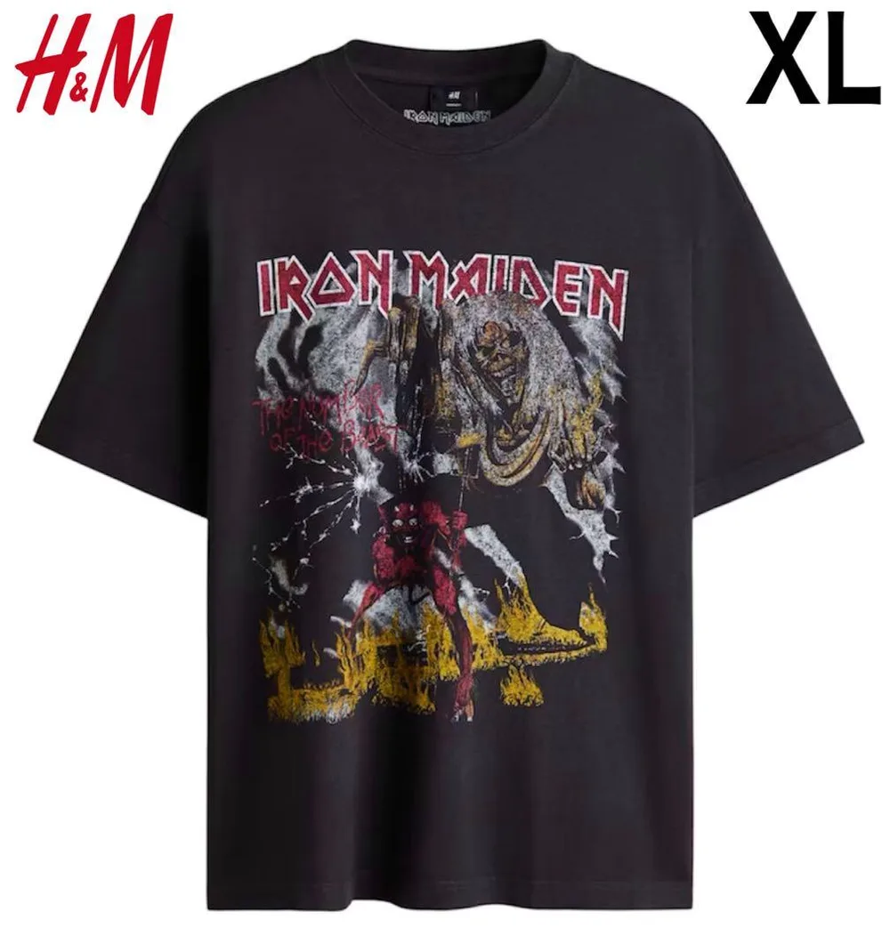 新品 H&M × IRON MAIDEN アイアンメイデ Tシャツ XL