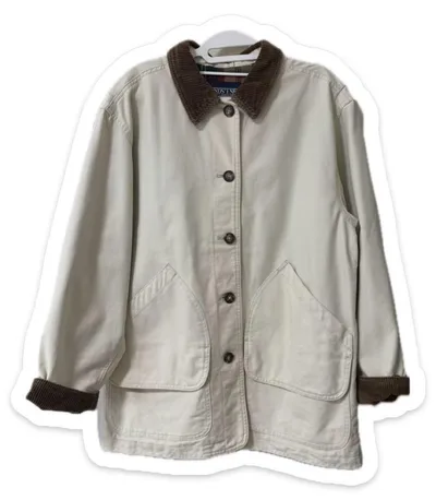 LANDS' END カバーオール ジャケット アイボリー M