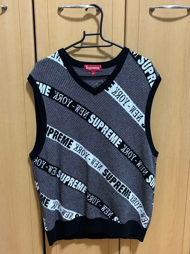 【極美品】Supreme Stripe Sweater Vest 22SS