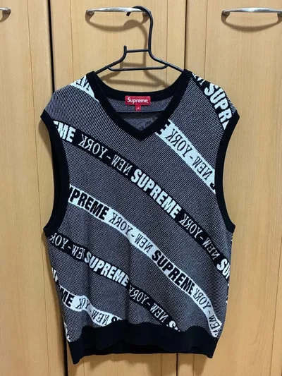 【極美品】Supreme Stripe Sweater Vest 22SS