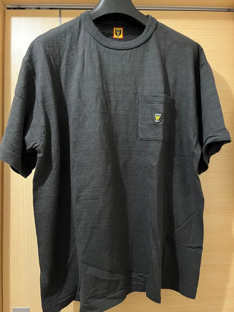 HUMAN MADE Tシャツ ブラック ポケット付き