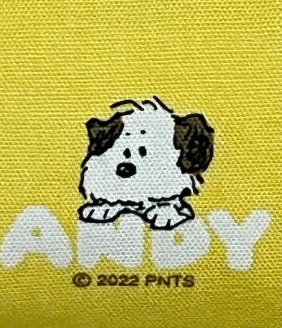 犬柄 プリント生地 はぎれ イエロー スヌーピー 2022