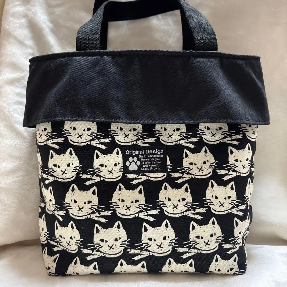 ハンドメイドバッグ 猫柄