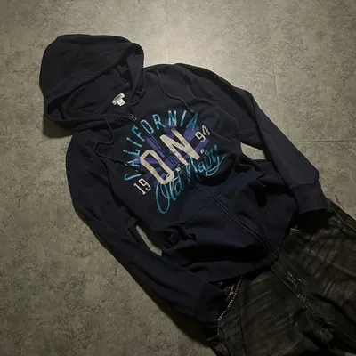00s OLD NAVY Graphic Hoodie Y2K City-boy