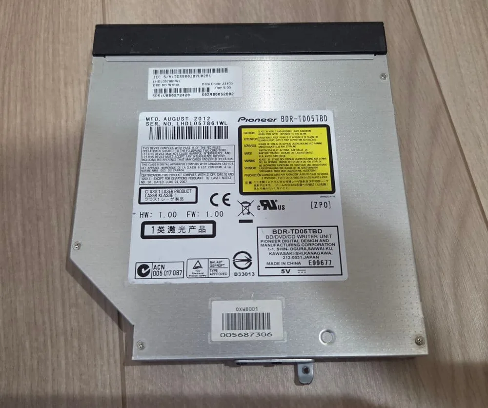 Pioneer BDR-TD05TBD ブルーレイディスクドライブ 正常動作品