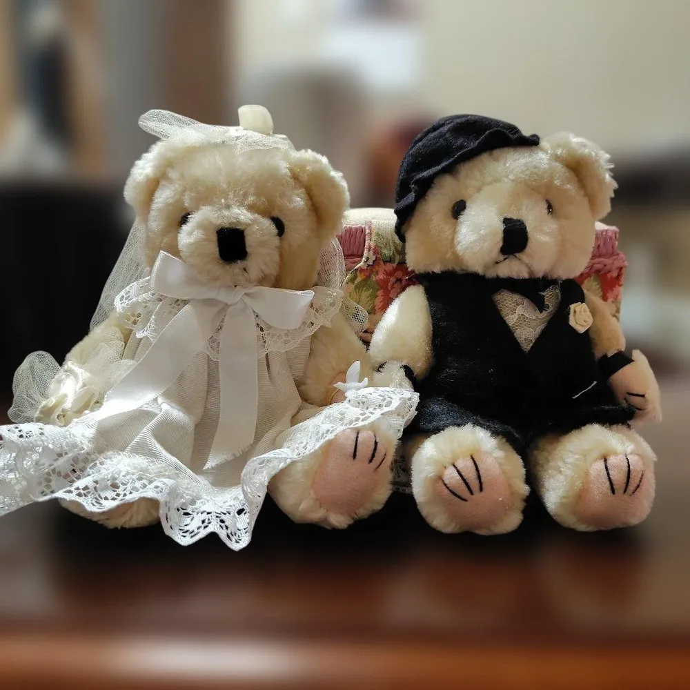 ウェディング テディベア ぬいぐるみ 2体セット