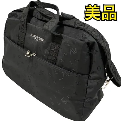 フランコバレンチノ ボストンバッグ 2way ビジネスバッグメンズ ブラック