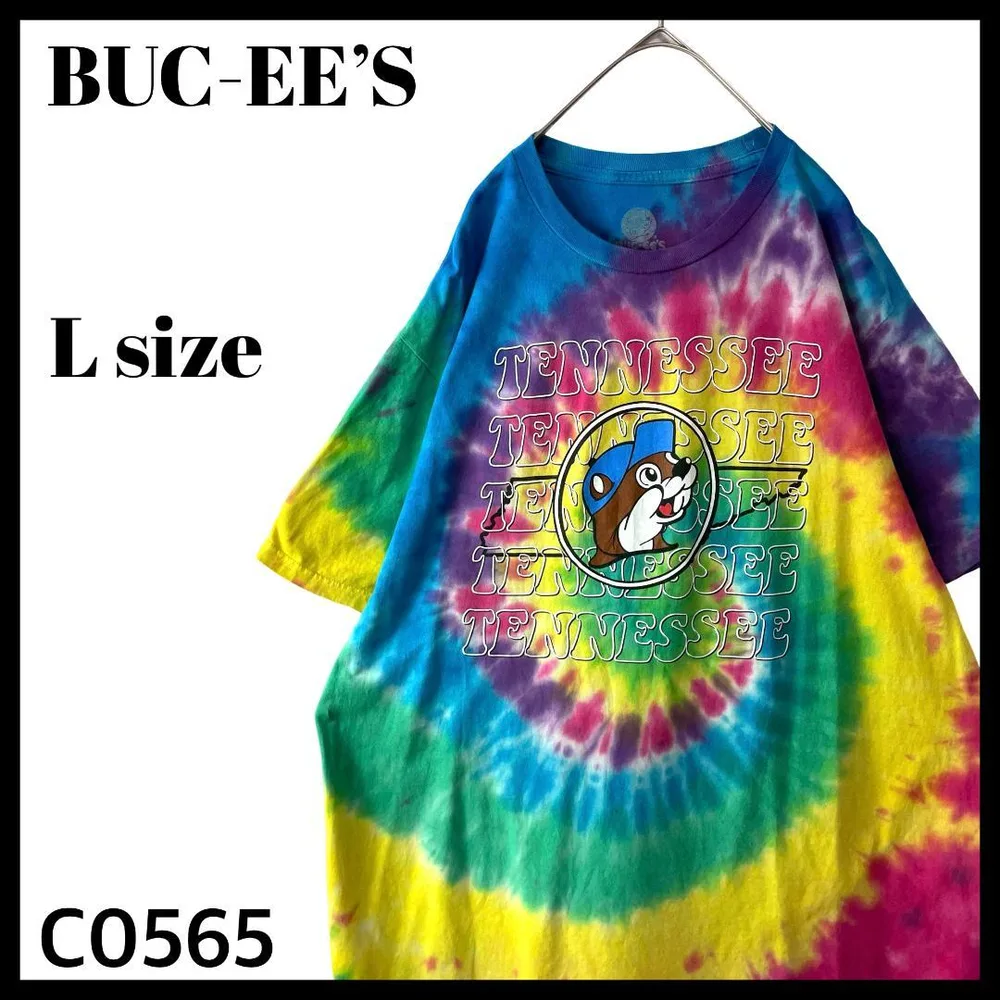 BUC-EE'S バッキーズ テネシー タイダイ 企業 Tシャツ レインボー L