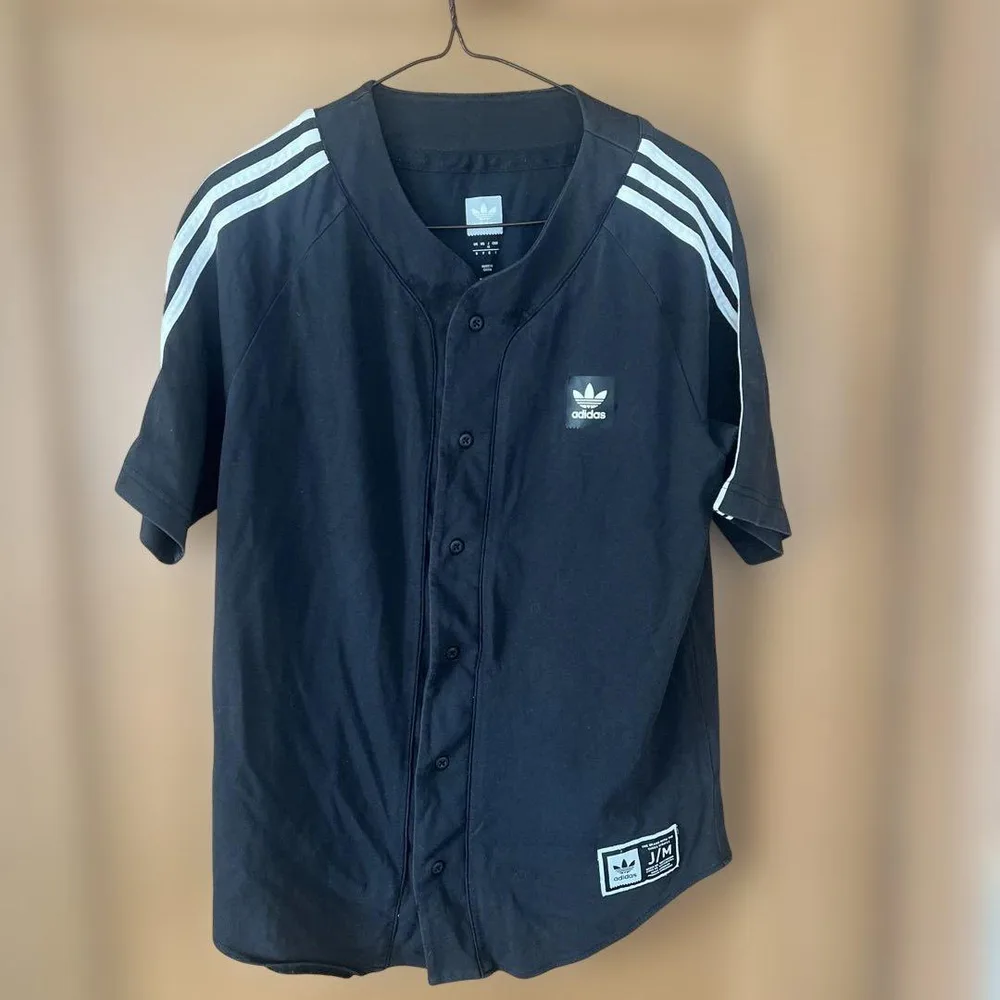 adidas Originals ベースボールシャツ ブラックメンズM