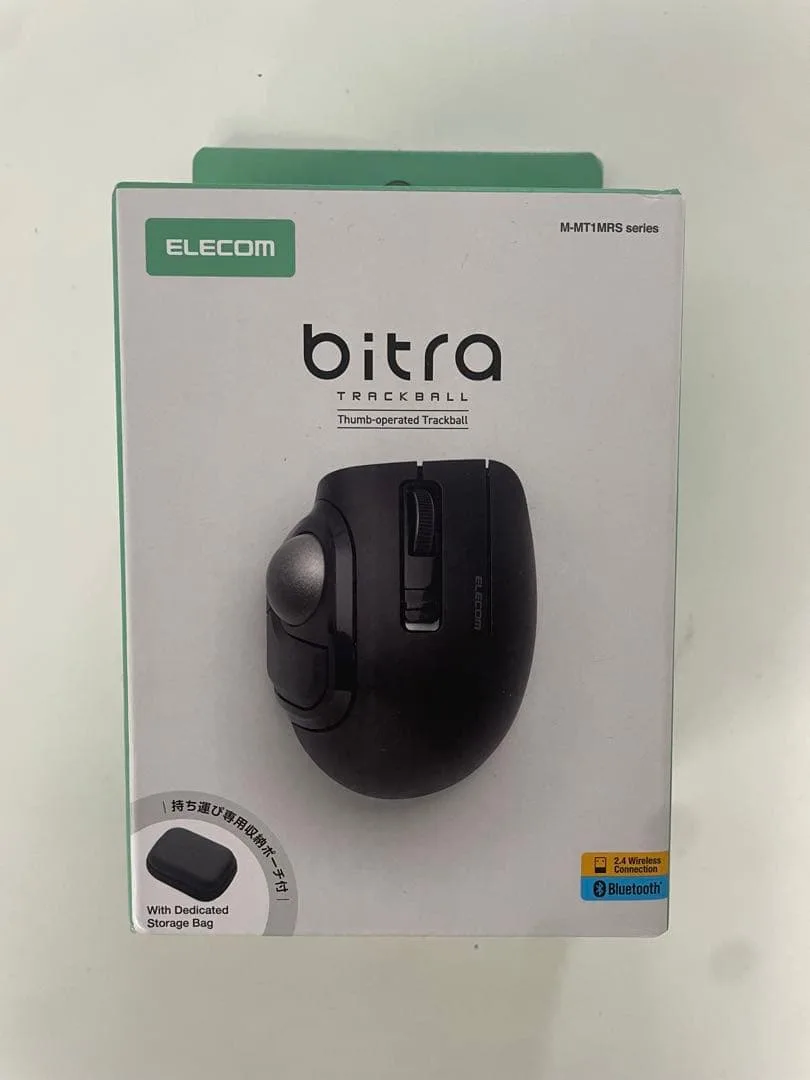 新品未使用 エレコム bitra トラックボール 静音 Bluetooth 黒