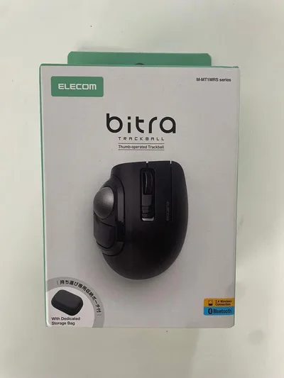 新品未使用 エレコム bitra トラックボール 静音 Bluetooth 黒