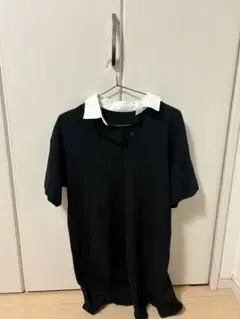 GU 黒ポロミニワンピース 半袖 Mサイズ