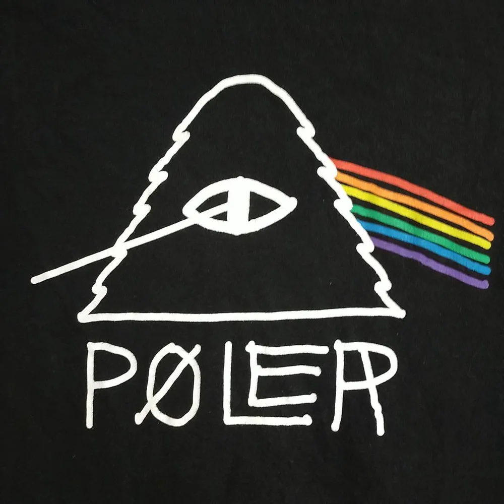 美品 POLER ポーラー ピンクフロイド 狂気 パロディ Tシャツ 黒 M