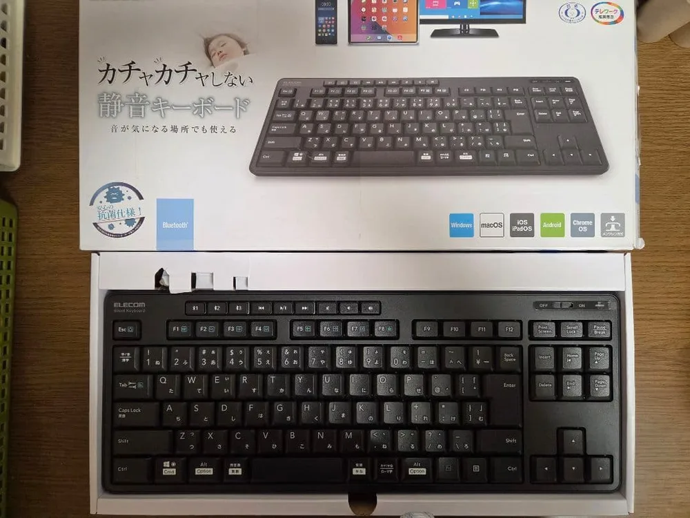 エレコム Bluetooth静音キーボード TK-FBM117SKBK