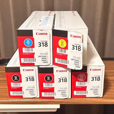 未使用⭐︎Canon 純正トナーカートリッジ 318 4色5本セット