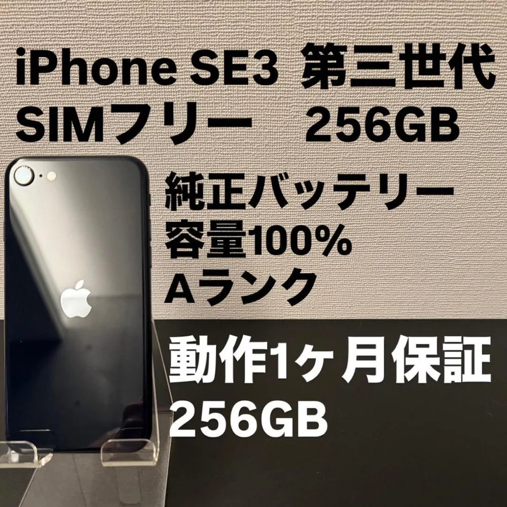 極美品 256GB Apple iPhone SE3 第三世代 日本版 7974