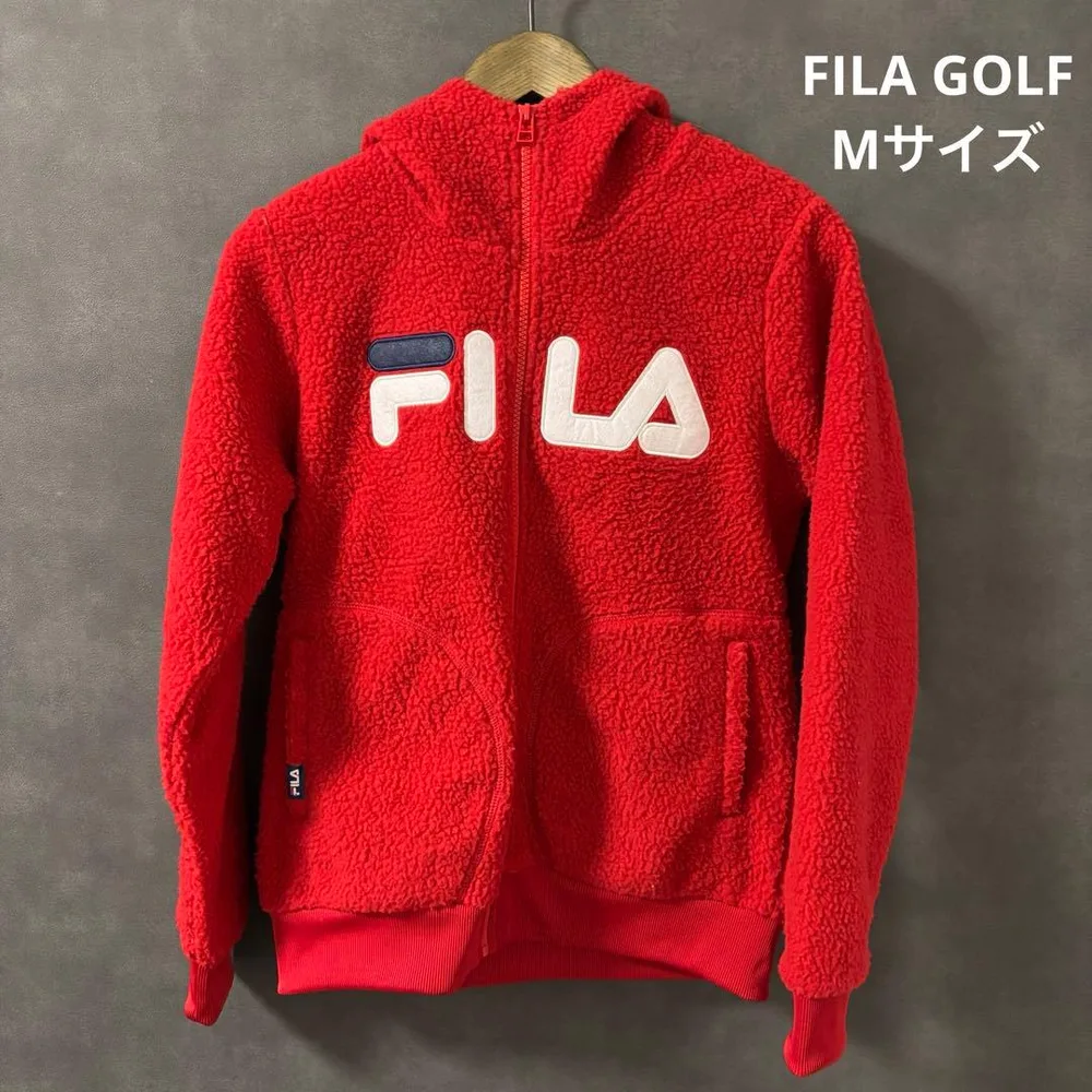 FILA GOLF フィラゴルフ ボアパーカー 赤 M