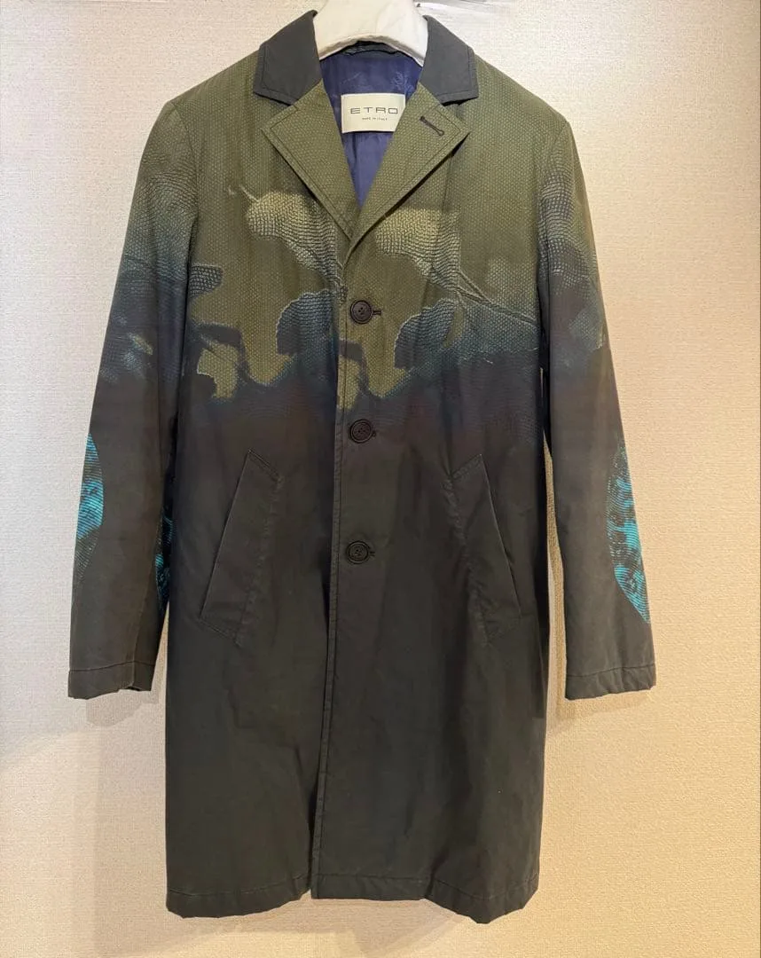 ETRO エトロ グラフィック チェスターコート