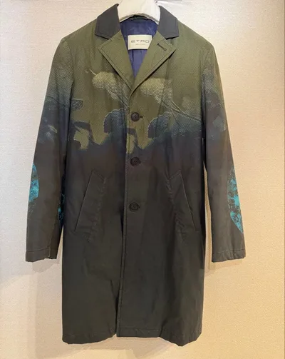 ETRO エトロ グラフィック チェスターコート