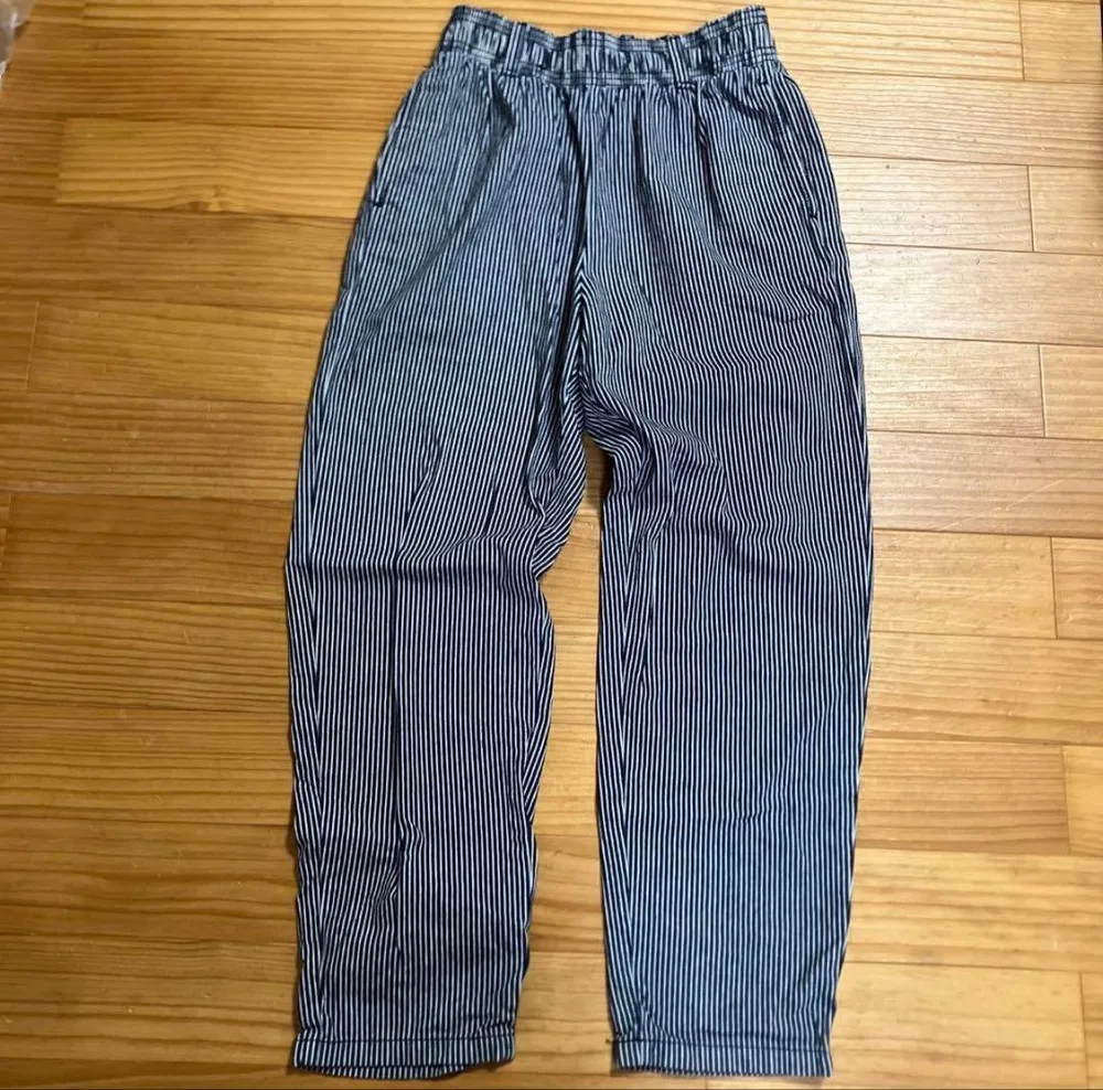 GU ヒッコリーストライプ柄 Sサイズ シェフパンツ