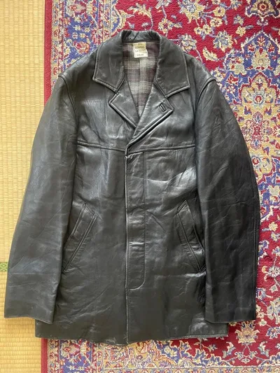 カーコート 70s〜80s French vintage レザージャケット 古着
